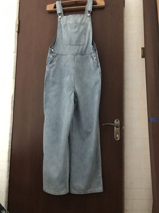 Комбінезон джинсовий молодіжний кюлоти ( труби ) розмір S