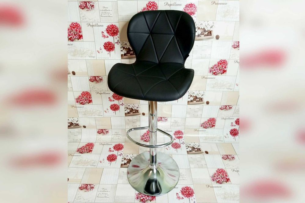 Стул барный черный Rimax-730 хокер для салона кресло барное для кухни