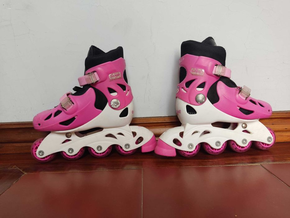 Patins rosa tamanho 33-36