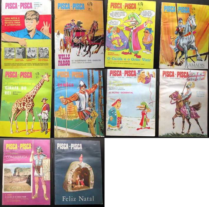 Revista Pisca-Pisca números 1 a 10 (1968)