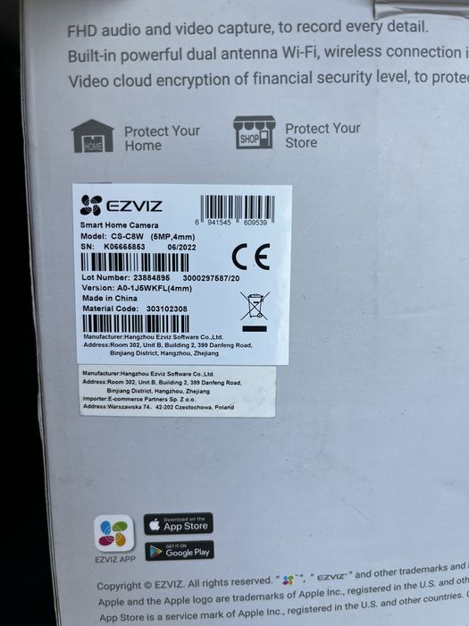 Kamera Ezviz CS-C8W 5Mpix 360 wifi