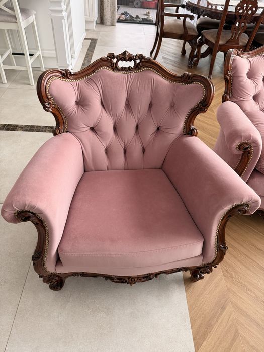 Wypoczynek ludwikowski sofa 2 fotele