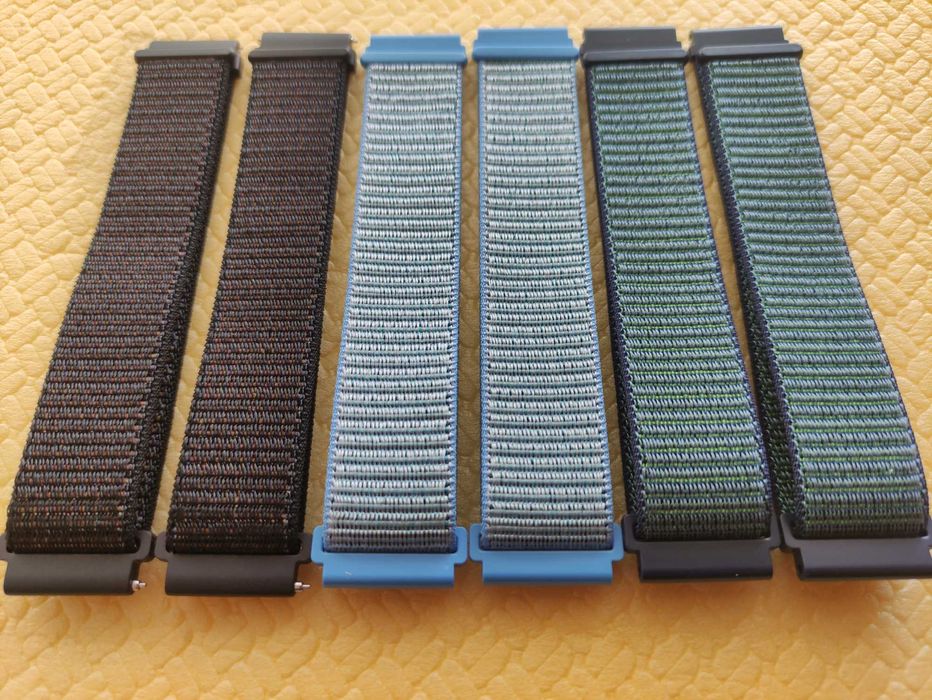 Нейлоновый ремешок 22мм для Fossil Amazfit Samsung Huawei ремінець