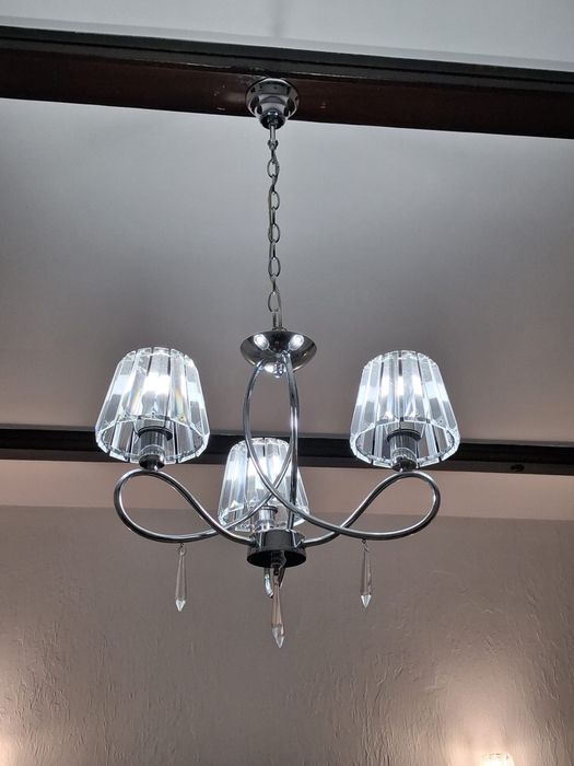 Zestaw lampa wisząca + dwa kinkiety