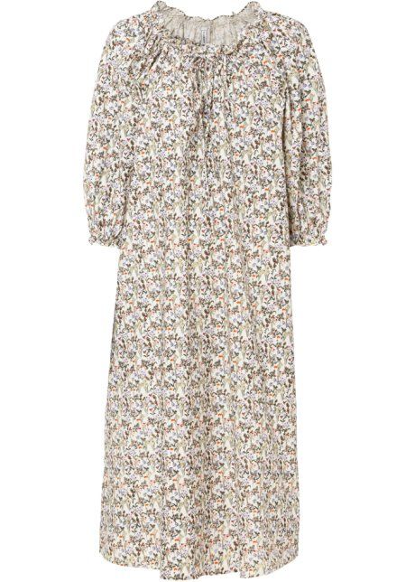 AF5847 długa sukienka wzorzysta r.38