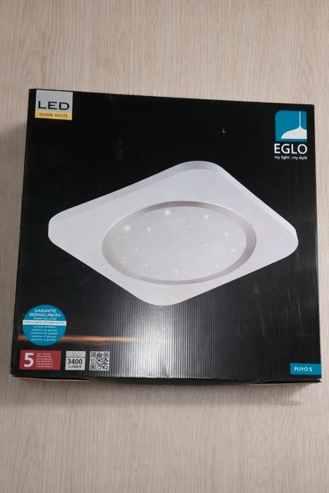 Lampa sufitowa LED Eglo plafon 40W 3400 Im ciepła biała nowoczesna