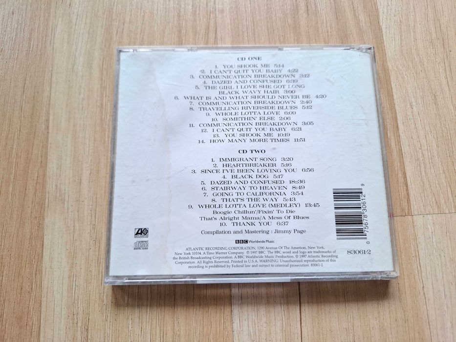 Led Zeppelin BBC Sessions 2xCD oryginał Atlantic rock klasyka