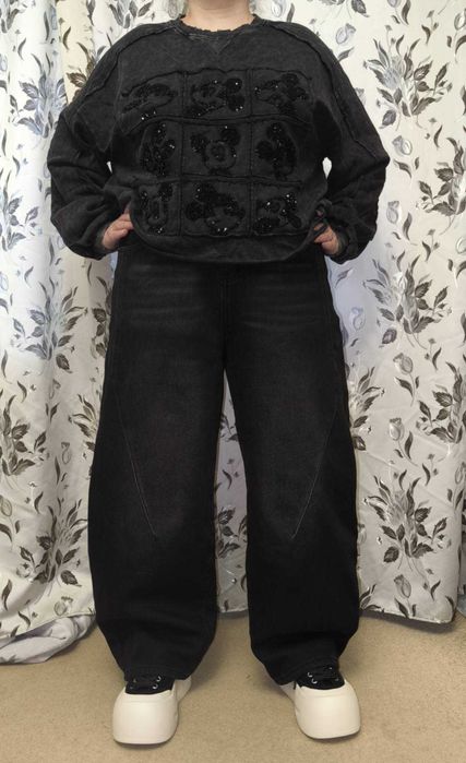 Джинси baggy утеплені на 50-52р.