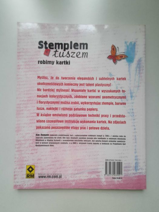 Stemplem i tuszem robimy kartki - Kim Reygate