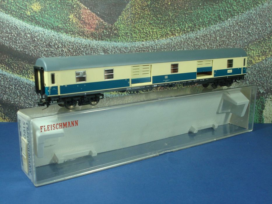 Fleischmann H0 5190 - Vagão Postal / Correios "DB" Alemanha/Como Novo