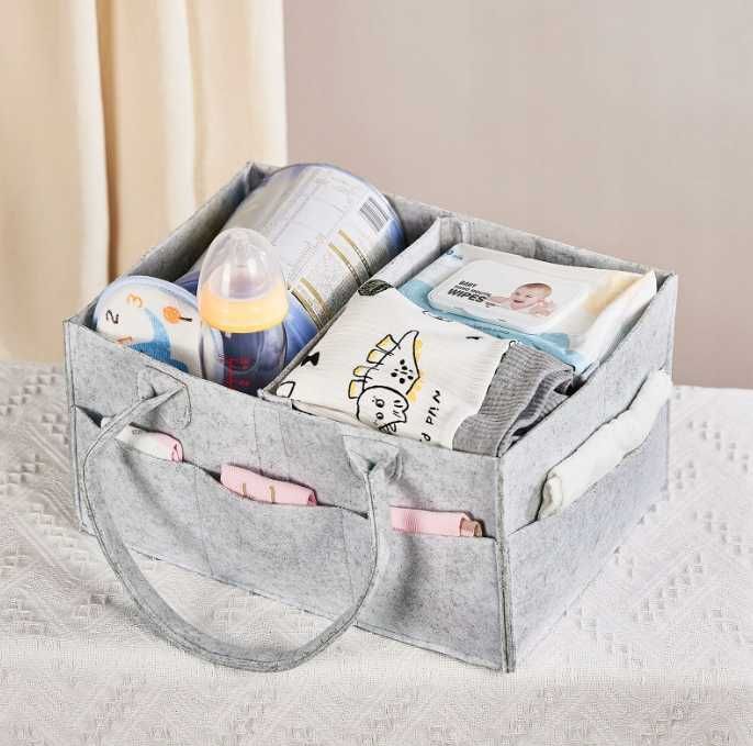 Organizer na pieluszki wielofunkcyjny filcowy