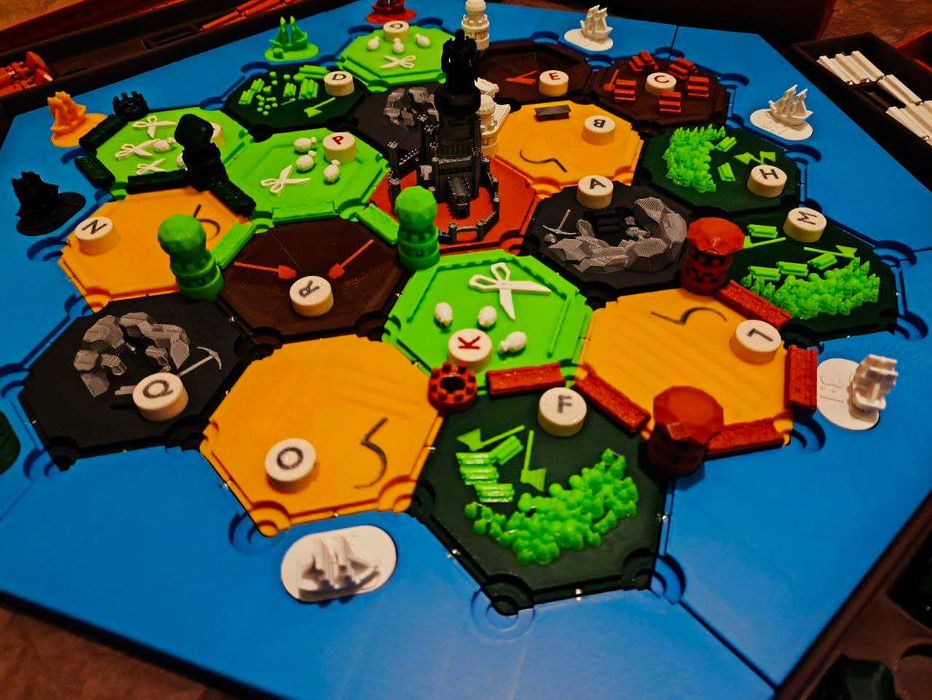 Колонізатори (Catan) — магнітний набір гексів + фішки гравців