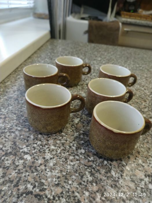 Кофейные керамические чашки..6 шт