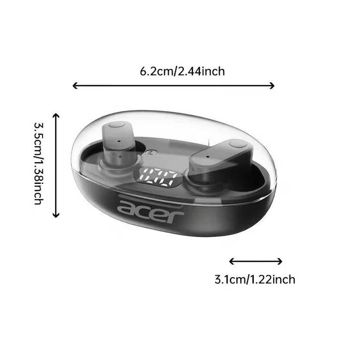 Acer OHR551, чорні бездротові навушники bluetooth 5.4, шумозаглушенням