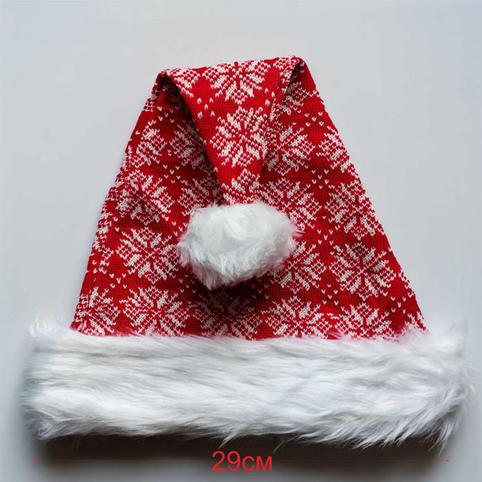Новорічна шапка Санти