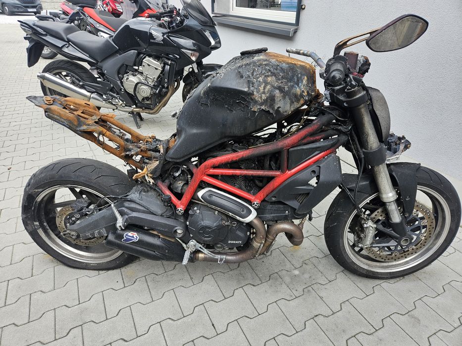 Ducati 797#z Niemiec#Po spaleniu#Komplet Dokumentów do rejestracji#