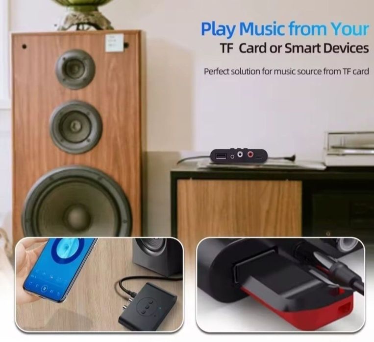 Odbiornik Audio Bluetooth 5.3 , gratis kable - wyprzedaż