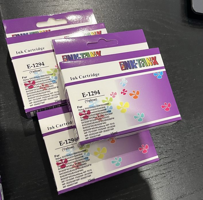 19 Tinteiros compatíveis  EPSON T1291/2/3/4