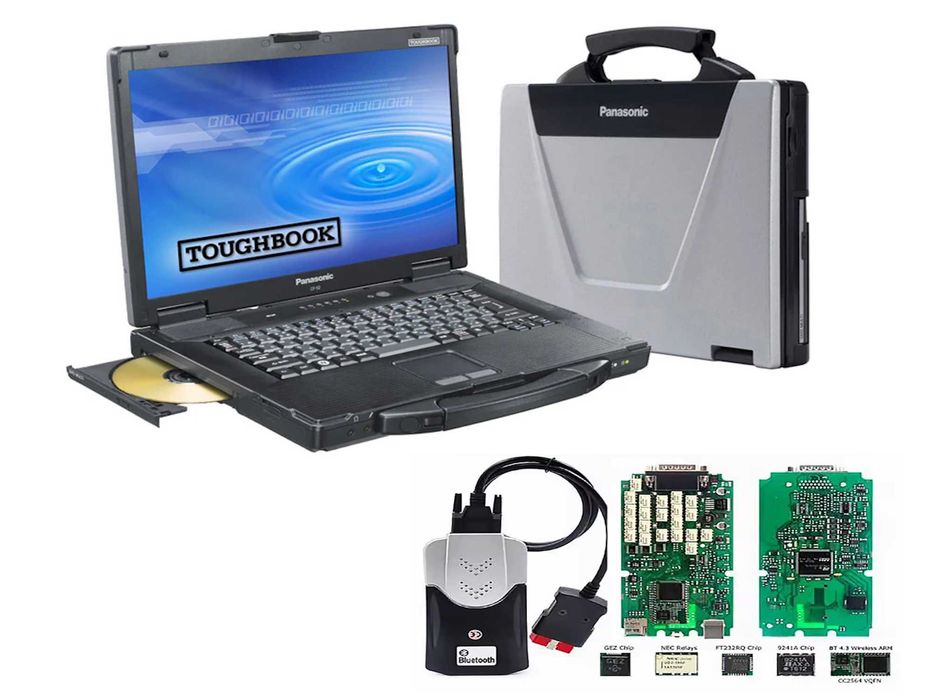 ZESTAW MECHANIKA Z Laptopem pancernym Panasonic DS150E Multidiag
