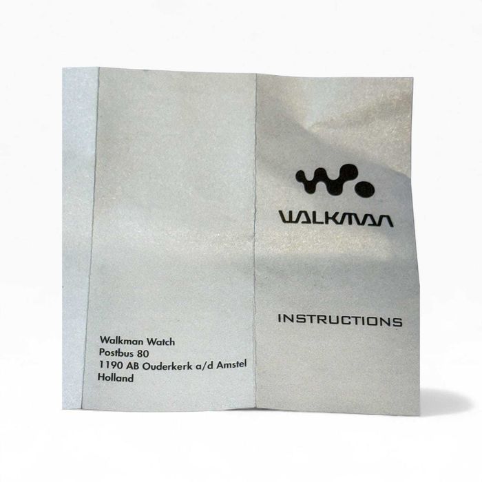 Relógio Digital Vintage Walkman – NOS Completo com Caixa e Manual