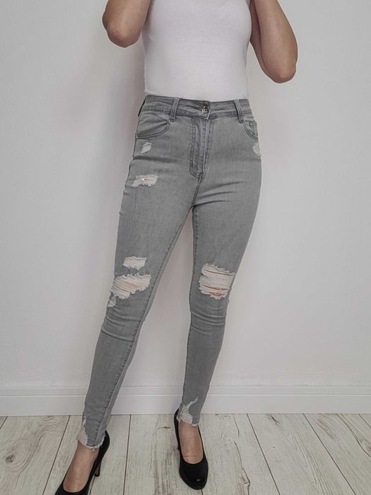 Jeansy spodnie rurki elastyczne PUSH UP XS-XXL jeans