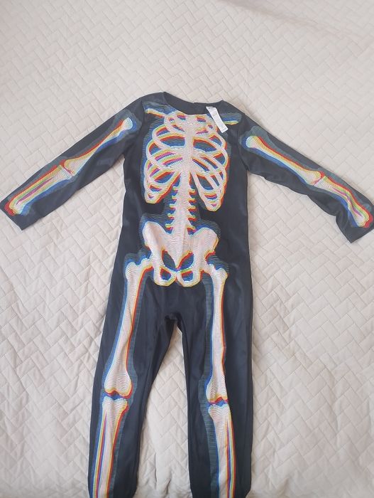 Strój na halloween kościotrup 122/128