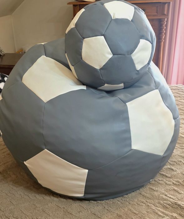 Worek sako/ duża pufa z podnóżkiem