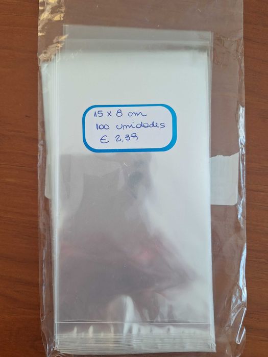 Sacos de celofane para embalagem de presentes, doces, salgados, etc.