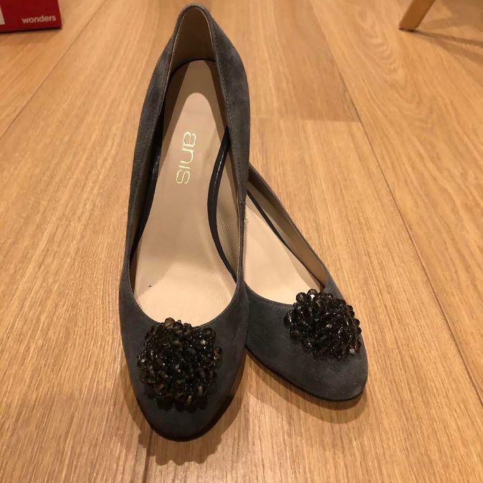 ANIS , NOWE, Czółenka buty damskie , szare , r. 38