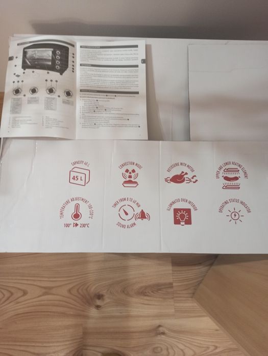 Piekarnik mpm 07/t 45 litrów