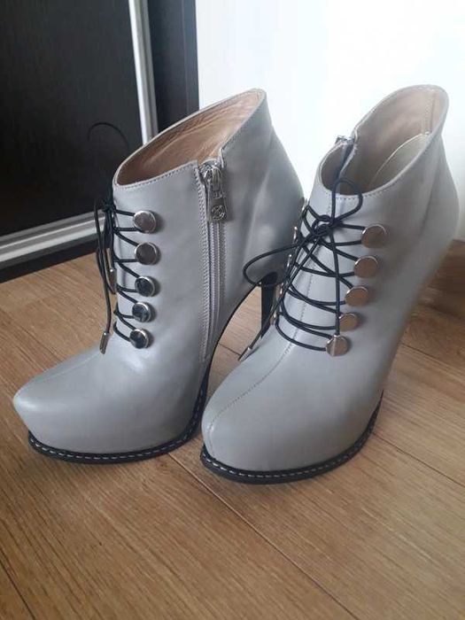 botki szpilki buty na obcasie Kazar