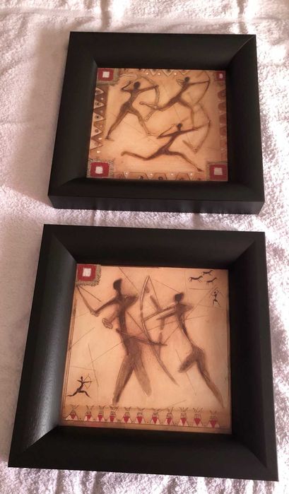 Dois Quadros Étnicos do Gato Preto