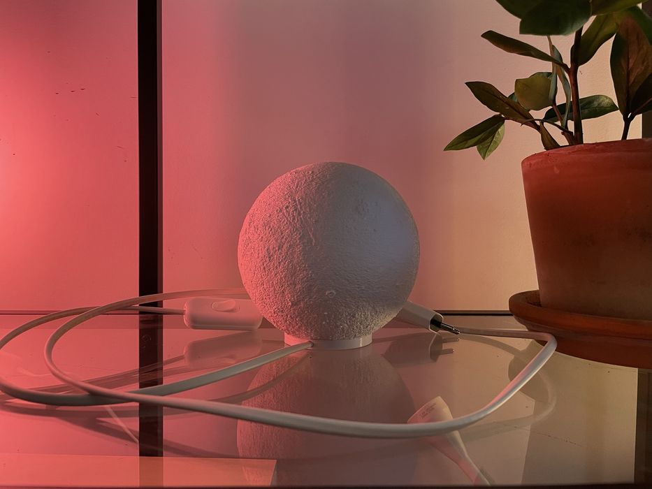 Candeeiro Lua 12cm diâmetro