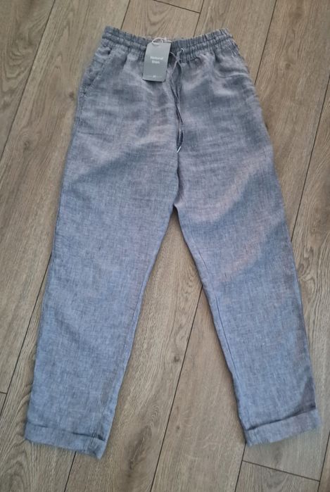 Spodnie lniane"H&M"