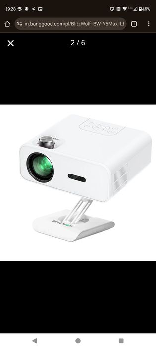 Projektor LED BlitzWol BW-V5Max z systemem Android 9.0