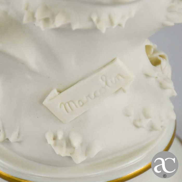 Figura de jovem pastor em biscuit Capodimonte “Marcolin”