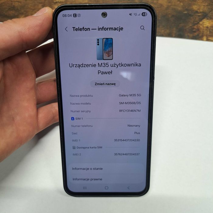 telefon samsung m35 używany stan dobry 128GB/6GB