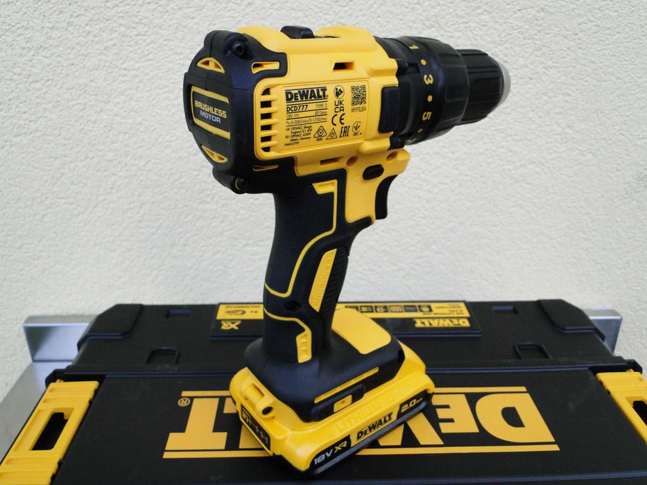 DEWALT DCD777D2T, Wiertarko-wkrętarka, 18V 2x2Ah, Nowa