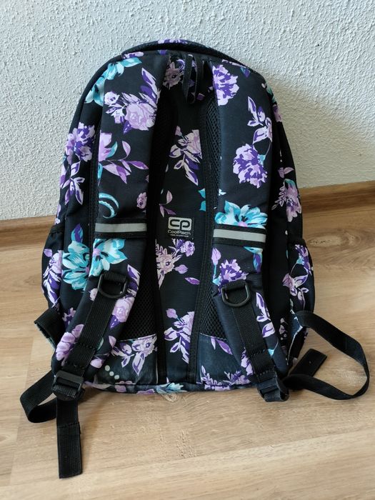 Plecak coolpack czarny w kwiaty