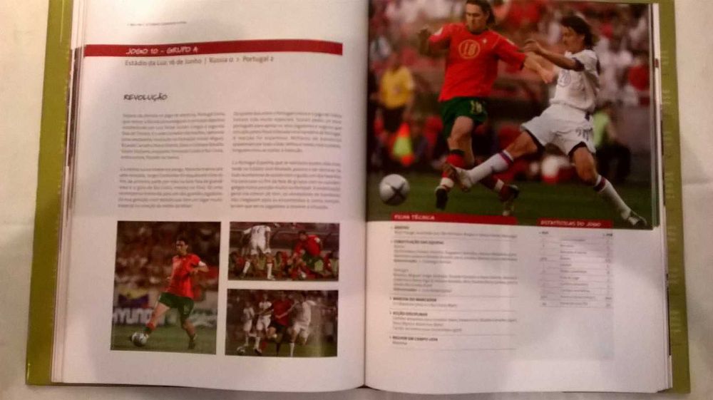 Livro do Euro 2004 e o caminho da seleção Nacional