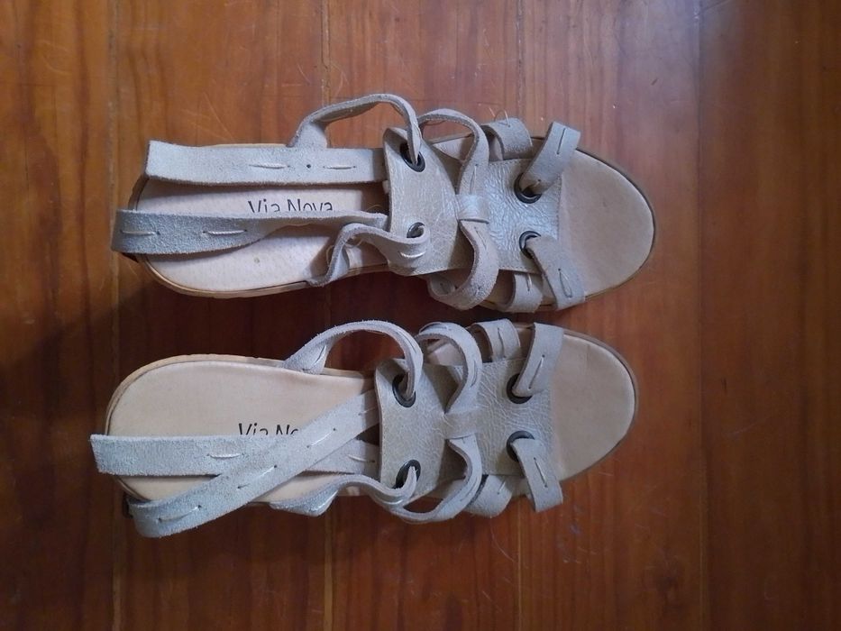 Via Nova Brand Sandals in Suede