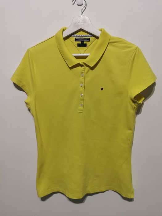 Tommy Hilfiger polo t-shirt koszulka krótki rękaw damska XL