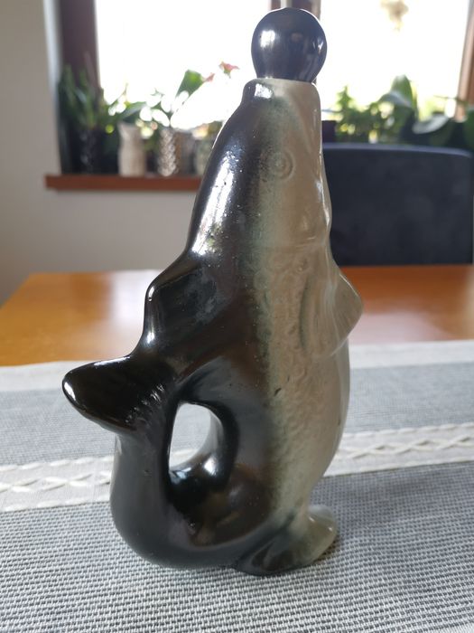 Karafka ryba ceramiczna wys. 23 cm
