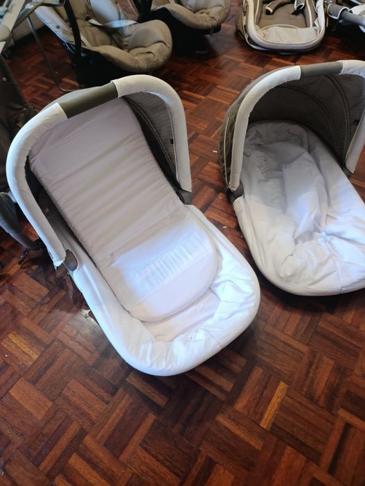 Brevi Ovo Twin Carrinho Duplo + 2 Ovinhos + 2 Alcofas