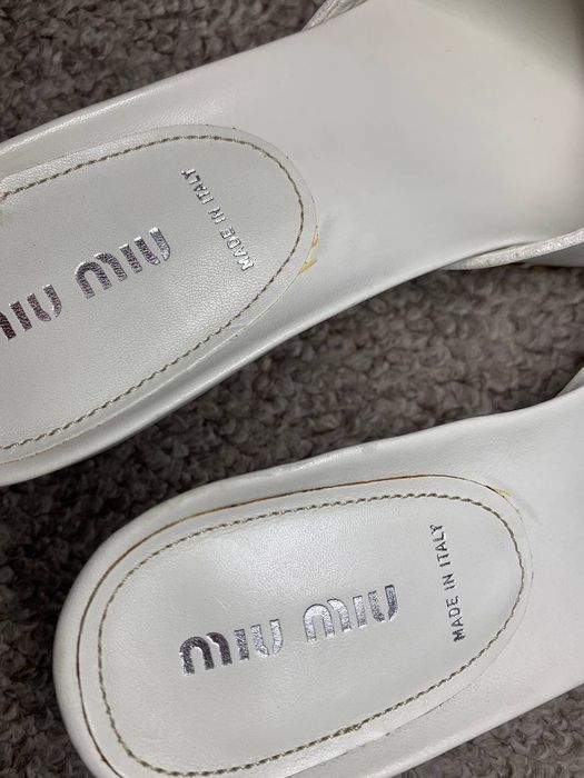 Клоги miu miu натуральна шкіра