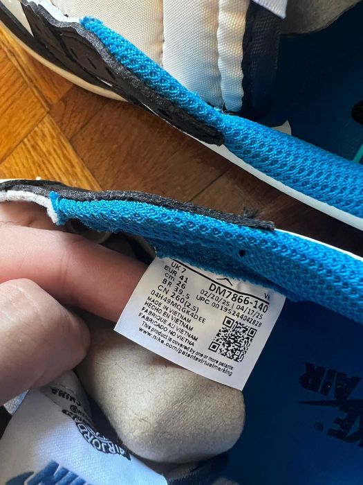 Air Jordan 1 Retro Low OG SP Fragment x Travis Scott Tamanho 41