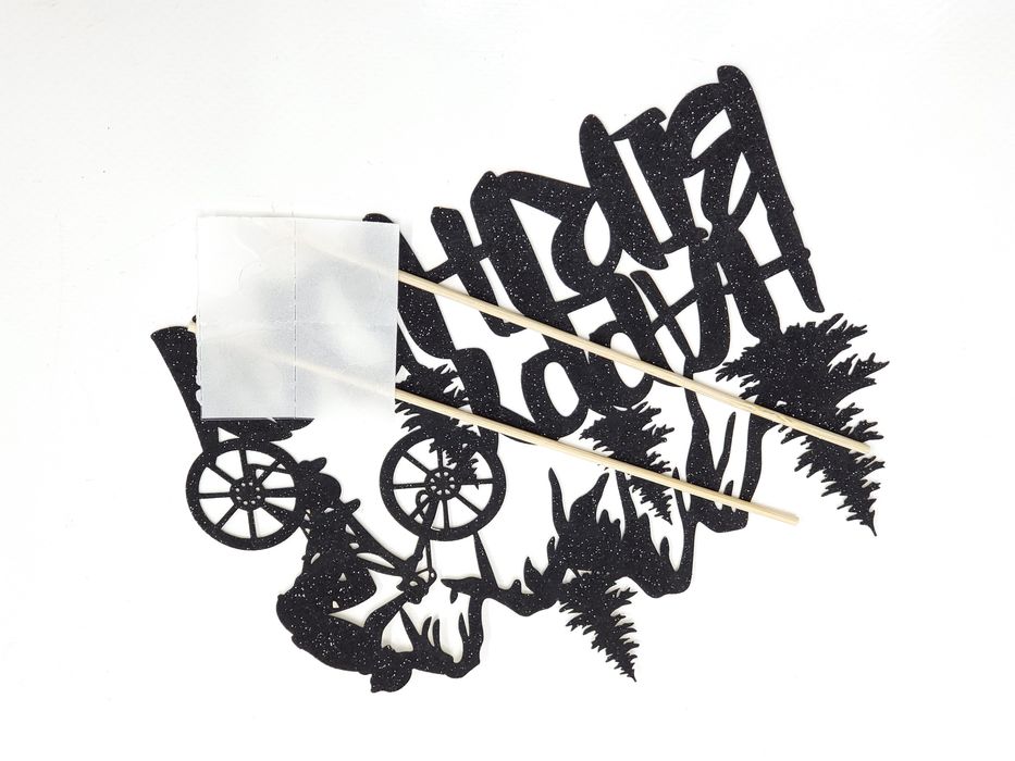 Czarny Toper na prezent urodziny dla rowerzysty kolarza rower impreza