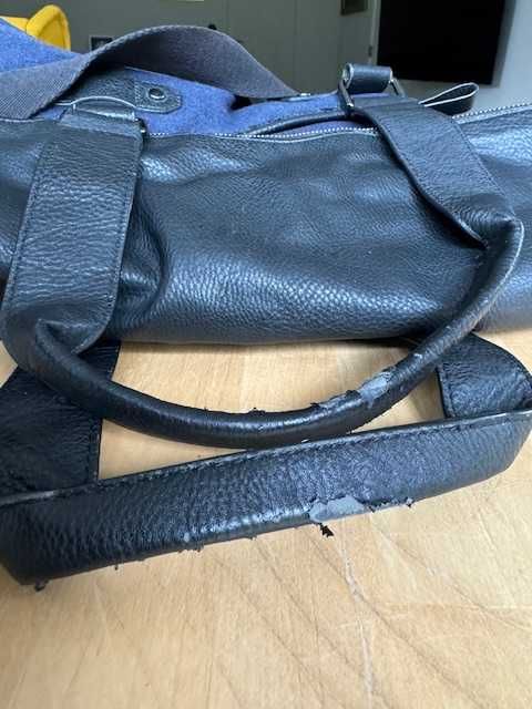 Torba męska Aldo, używana, niebieska, do pracy