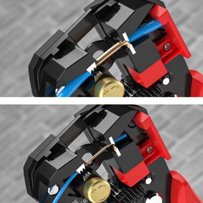 ŚCIĄGACZ IZOLACJI KABLI PRZEWODÓW Automatyczny Zaciskarka 0,2 - 5 mm