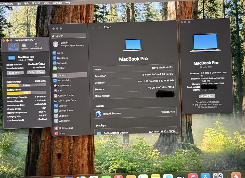 MacBook Pro 15" 2019 | Intel Core i9 | 16GB RAM | 512GB SSD